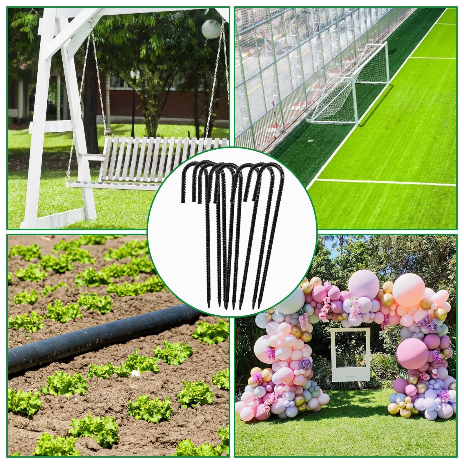 Hacaroa outdoor-stability stakes resist deformation in windy environments.