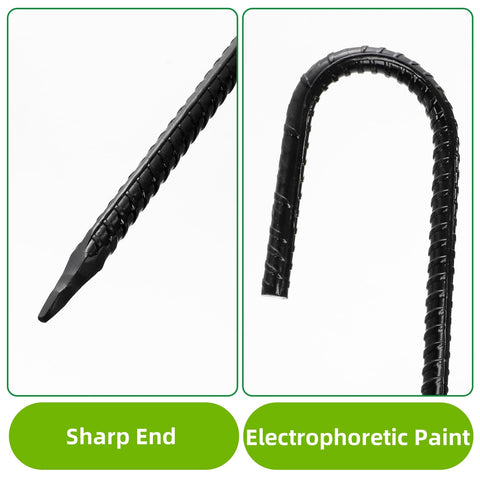 Hacaroa sharp-end tent stake penetrates soil quickly for solid setup.
