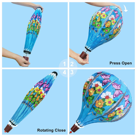 HADEEONG giant rainbow balloon spinner designed for long outdoor use with waterproof nylon