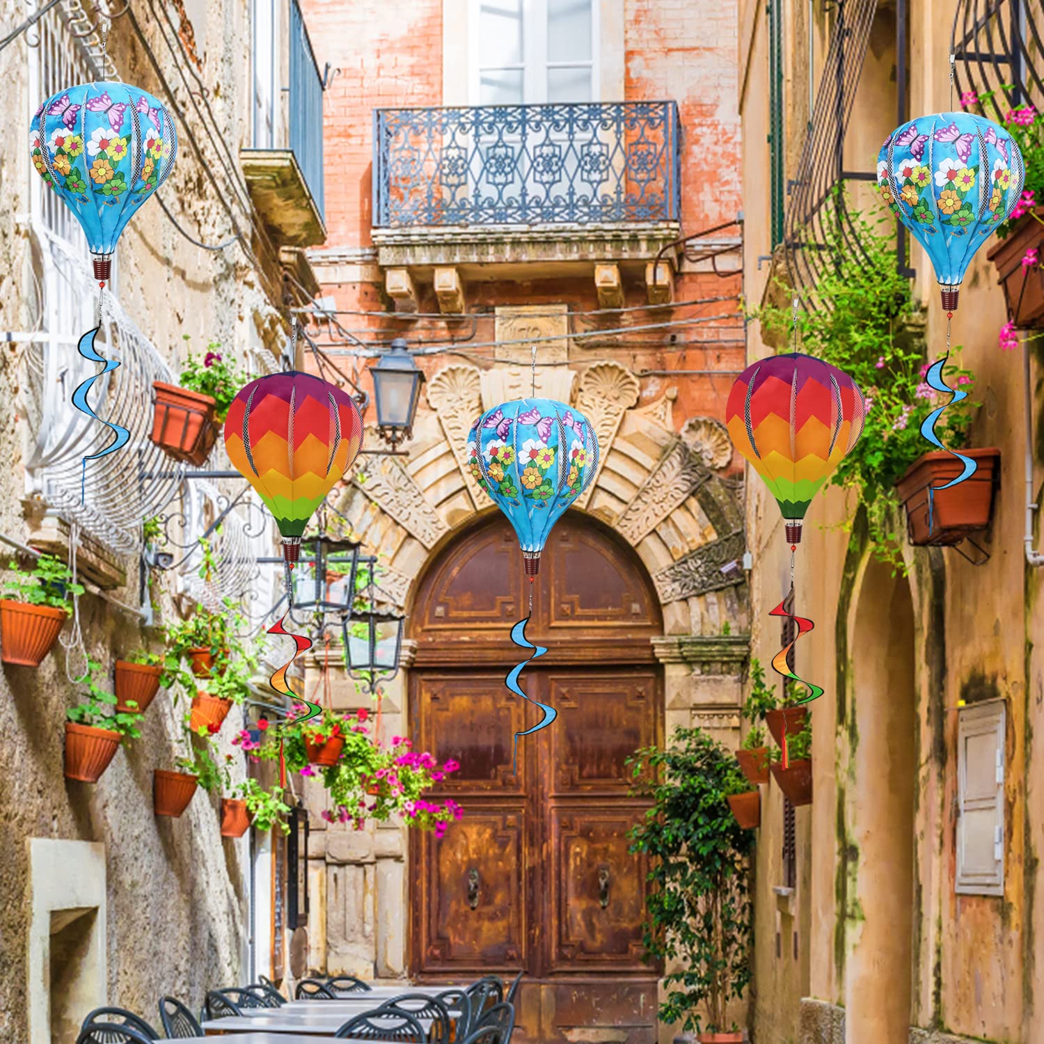 HADEEONG large pinwheels bring motion and charm to outdoor spaces