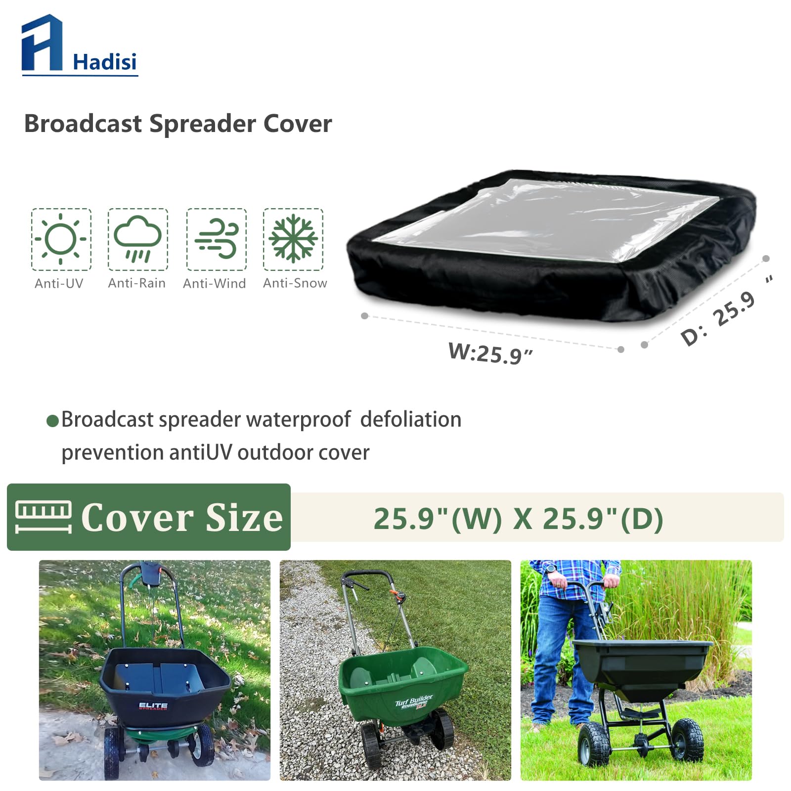 Hadisi waterproof fabric on Hadisi cover protects contents from rain and moisture