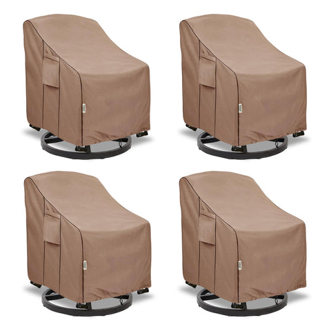 Hadisi patio chair cover front view protects outdoor chairs from rain.