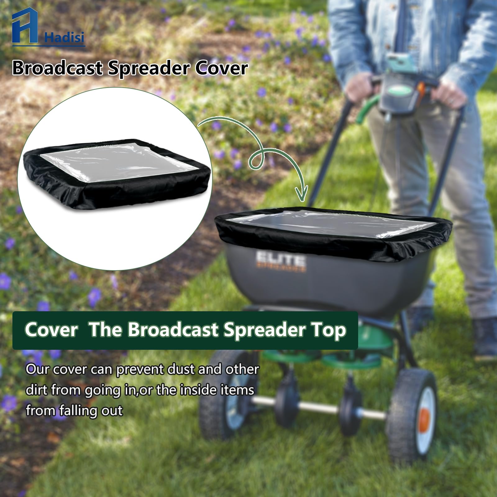 Hadisi cover with UV protection shields hopper from sun exposure