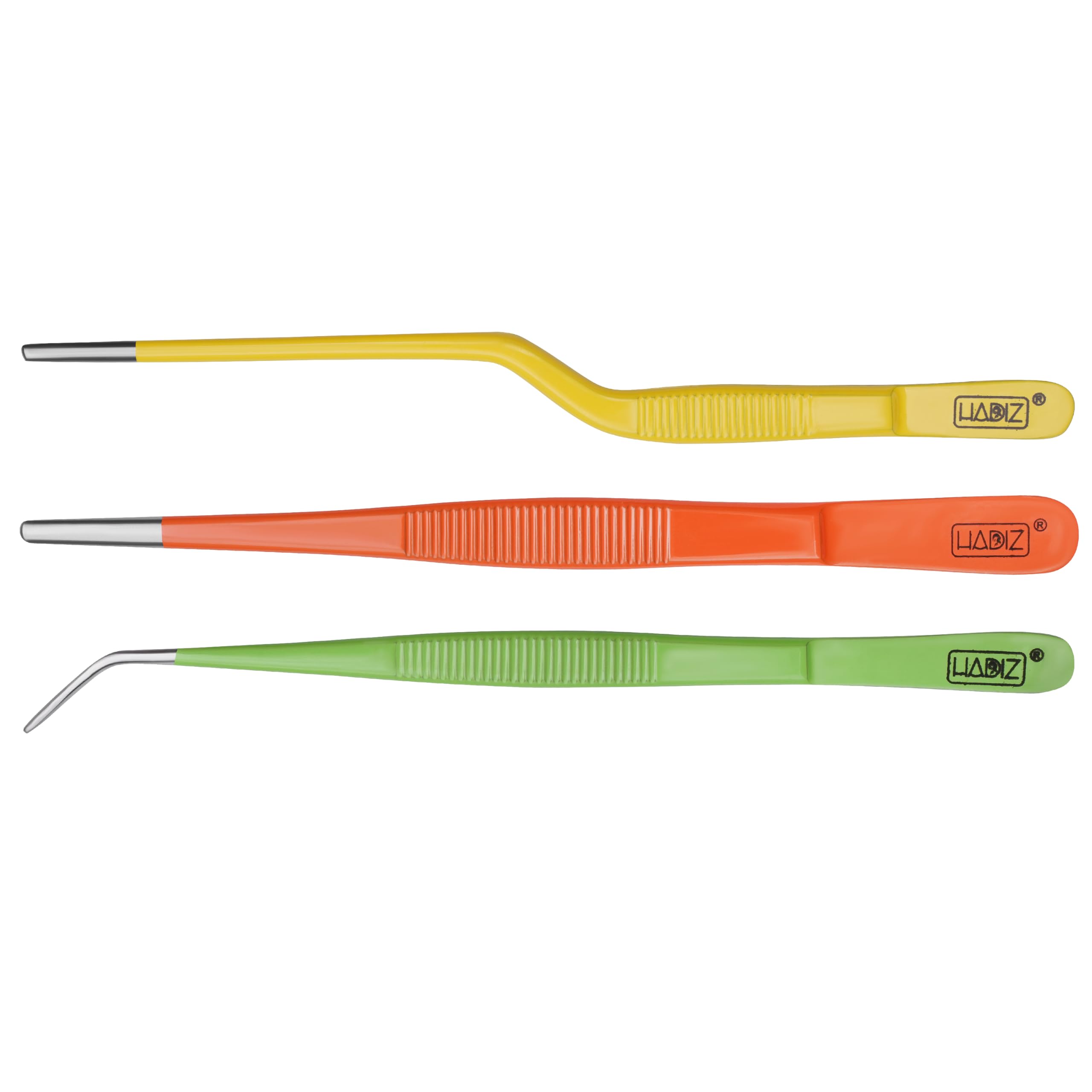 Hadiz compact-size tweezers fit pockets for quick access while gardening