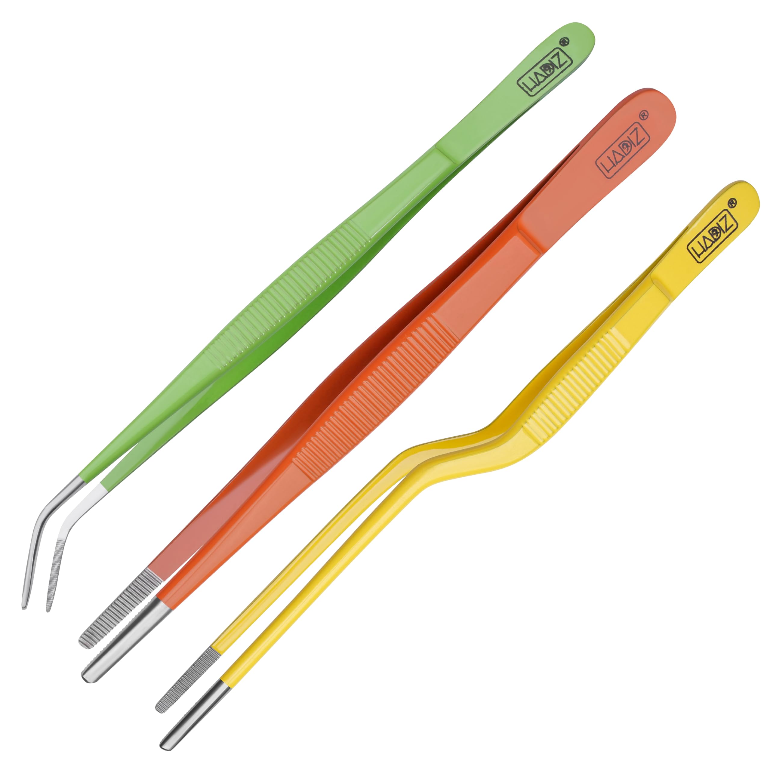 Hadiz garden tweezers set of 3 with precise tips for delicate plant handling