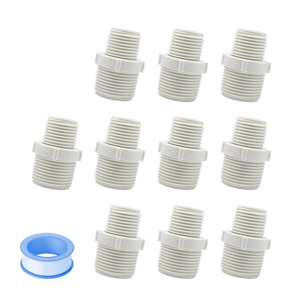 HayEastdor PVC nipple connector 1/2 to 3/4 inch for leak-free joints
