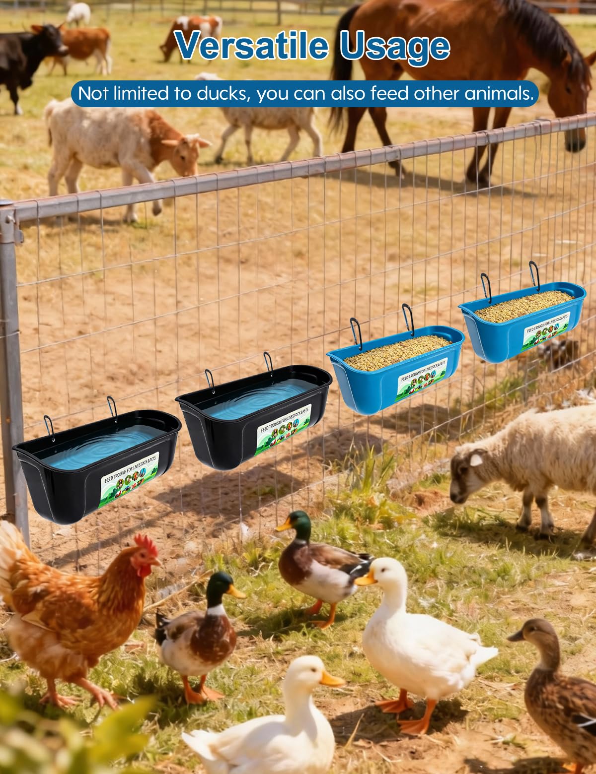 HAEZU duck feeder easy-clean one-piece design for quick maintenance