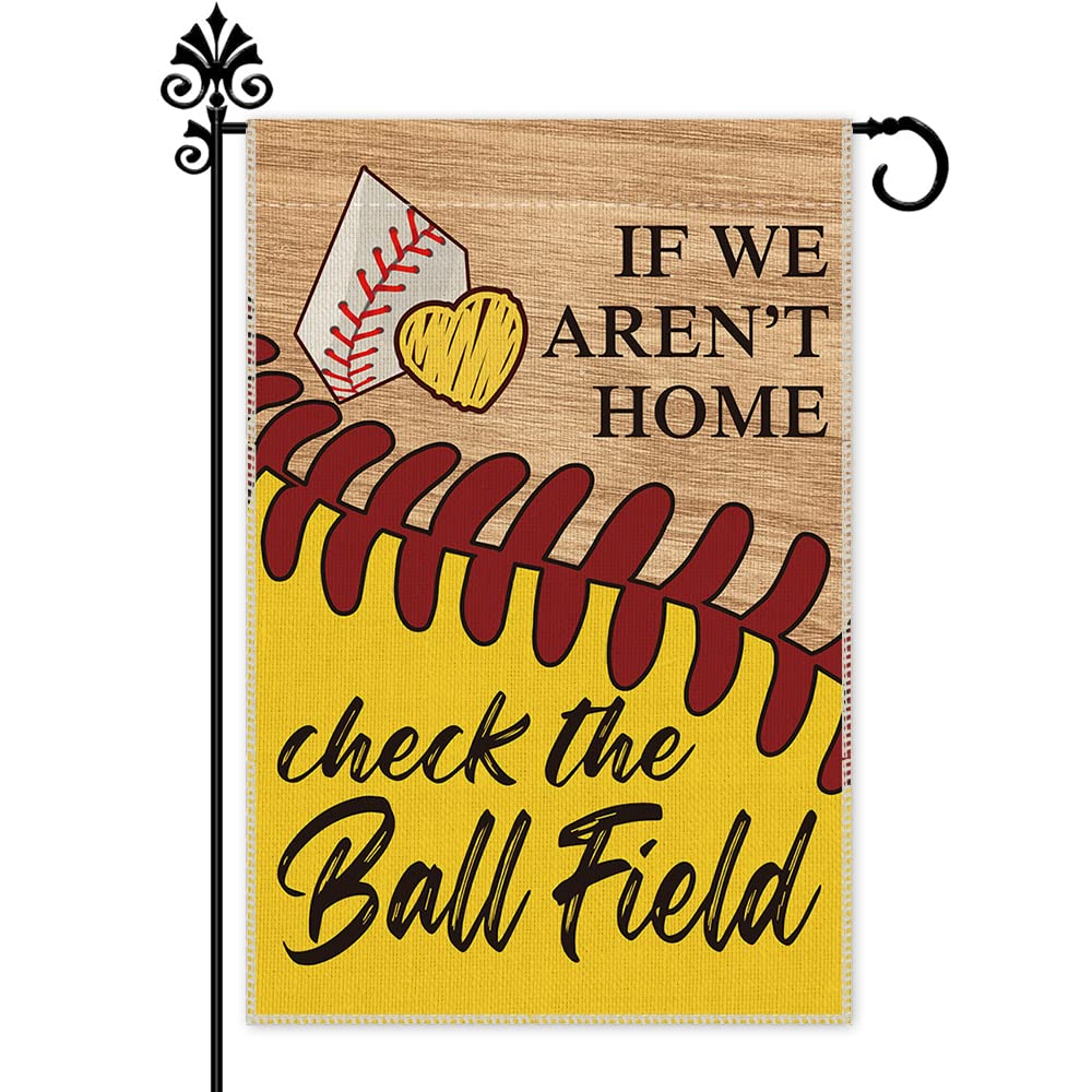 Hafhue baseball field flag, 12x18 inches, double-sided for bold outdoor visibility.