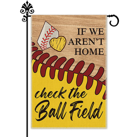 Hafhue baseball field flag, 12x18 inches, double-sided for bold outdoor visibility.
