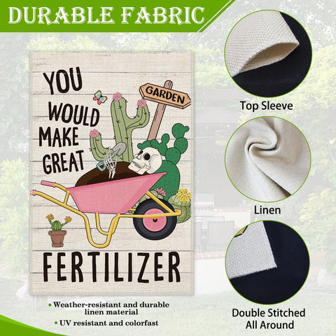 Hafhue outdoor yard flag on lawn ideal for plant lovers