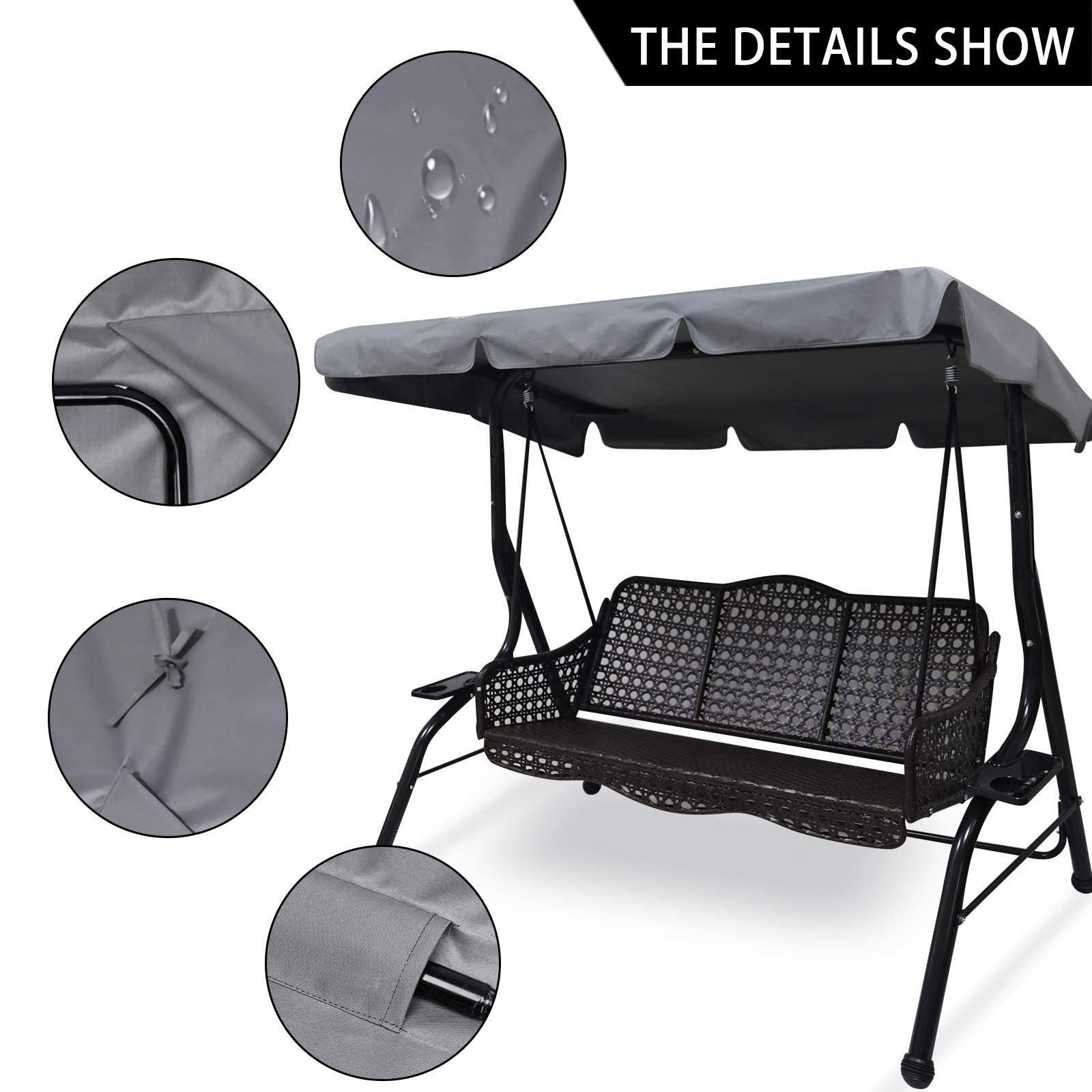 Hagsfire canopy fabric close-up showing durable weave and wrinkle resistance.