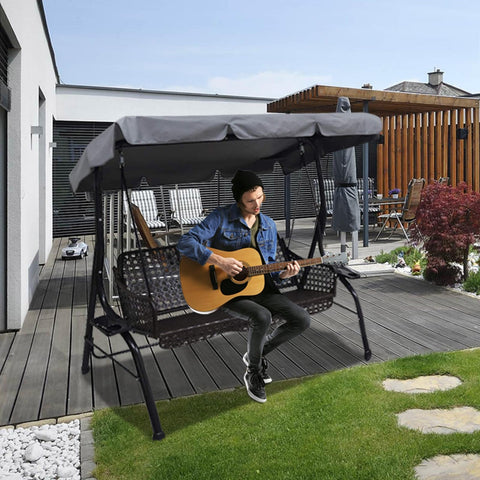Hagsfire canopy folded for storage, lightweight design is easy to stash when not in use.