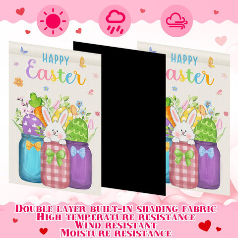 Hahafelt seasonal flag set displayed together boosts curb appeal.