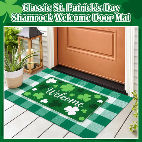 Hahafelt shamrocks design detailed for festive ambiance