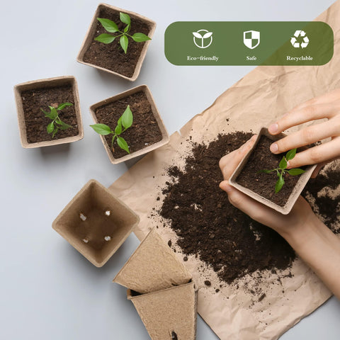 Hahood biodegradable peat pot shell enriches soil as it biodegrades
