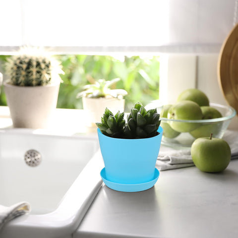 Hahood colorful flower pots decorate garden and balcony spaces