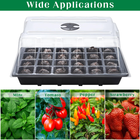 Hahood three-piece garden tools included for potting and thinning.