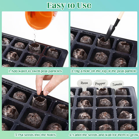 Hahood humidity dome lid maintains stable moisture for germination.