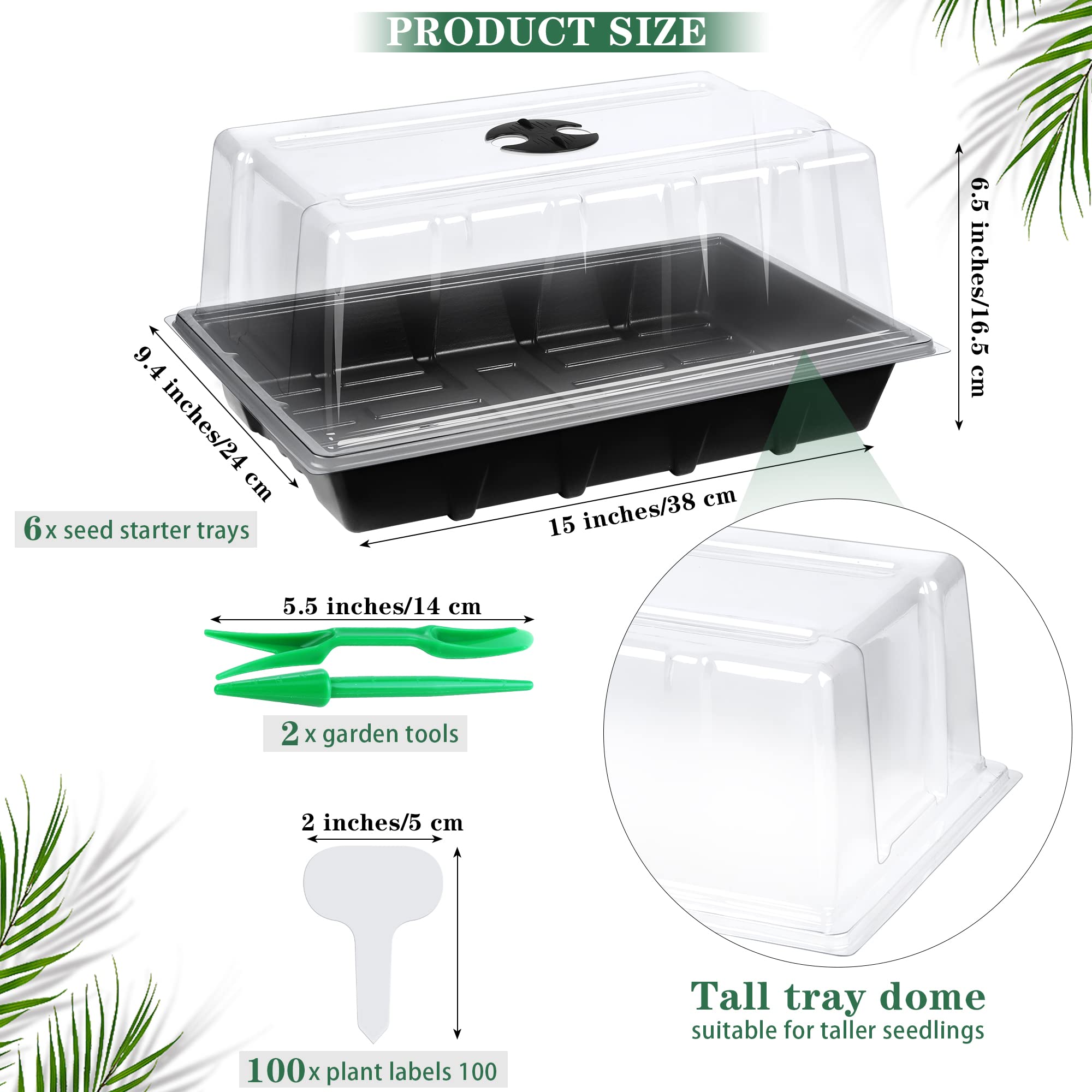 Hahood humidity dome maintains moisture and warmth for healthy seedling development