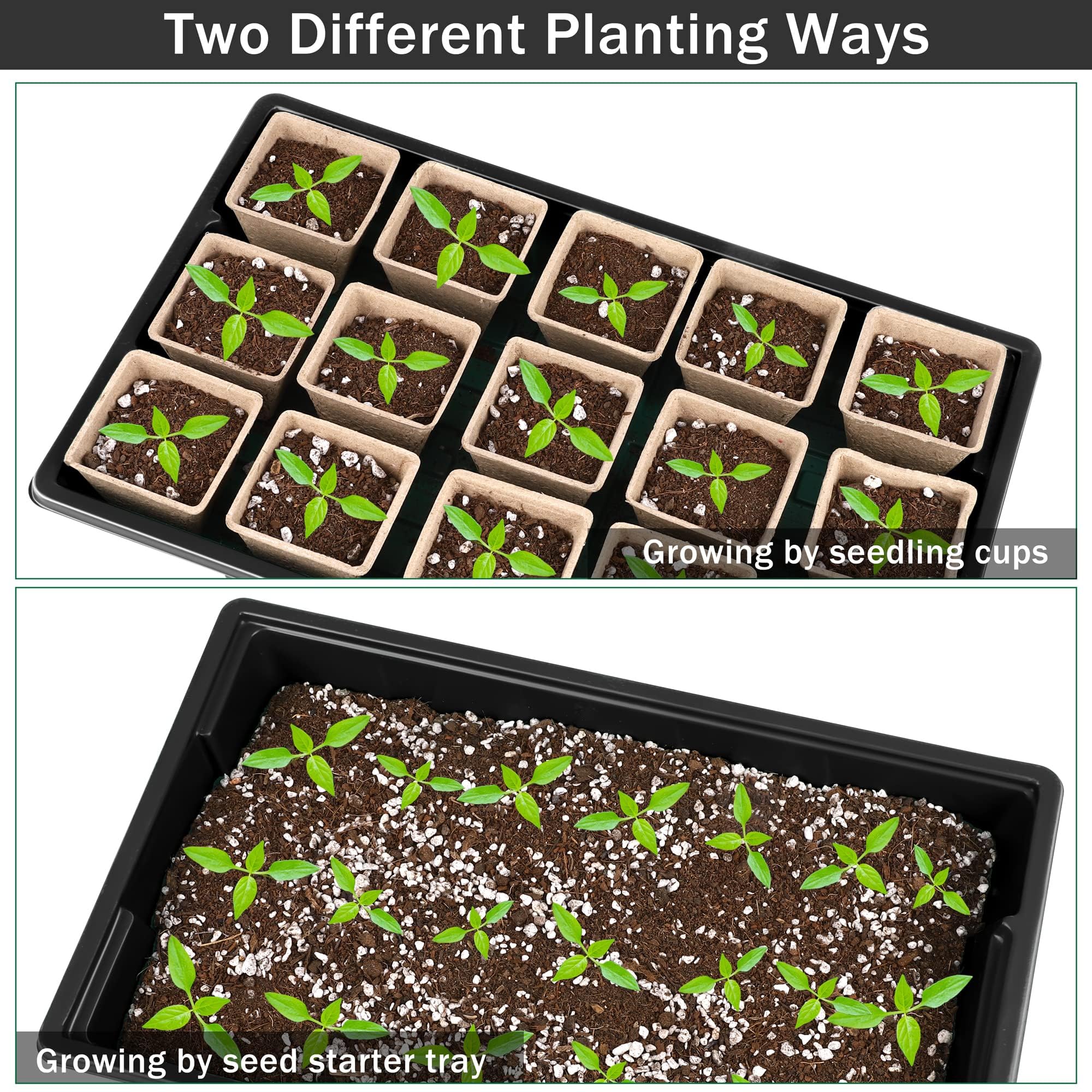 Hahood mini garden tools include spade and rake for transplanting