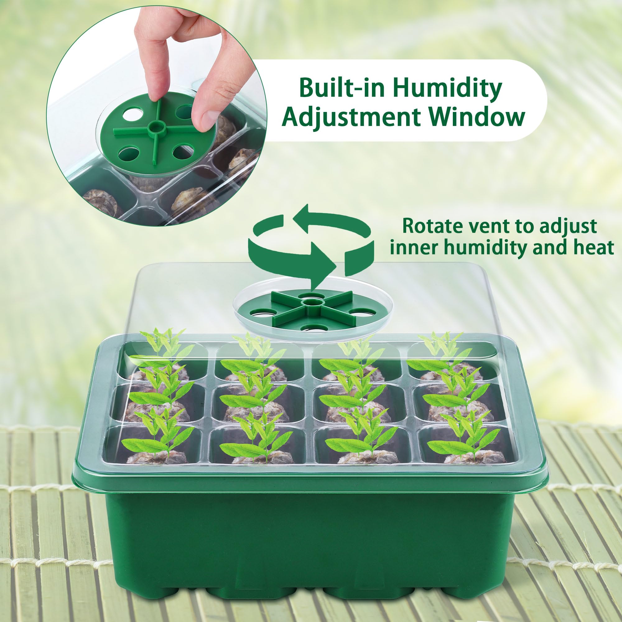 Hahood plant labels help track varieties during germination and transplanting
