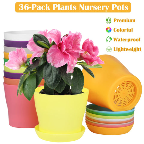 Hahood resin plastic seedling pots are lightweight and durable