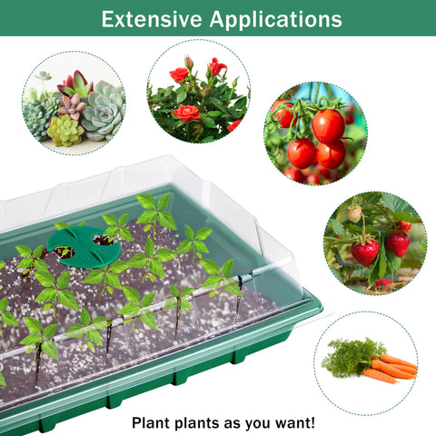 Hahood seed starter kit is easy to transport and set up.