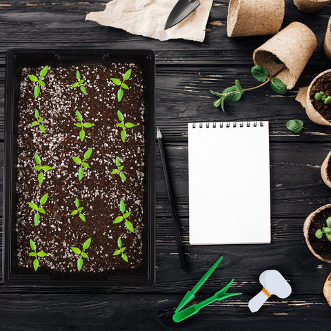 Hahood seed starter tray dimensions fit compact spaces and taller seedlings