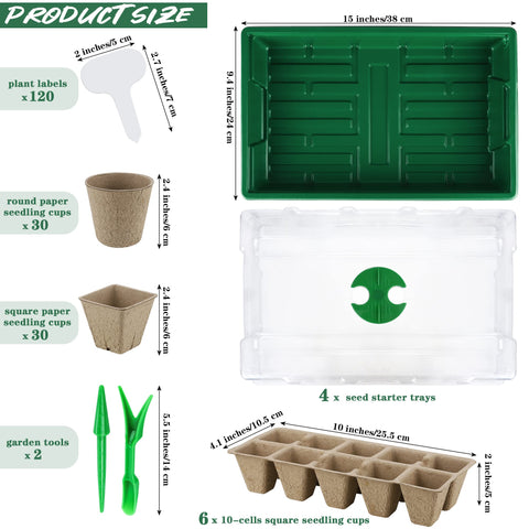 Hahood square peat seedling cups supporting healthy root development.