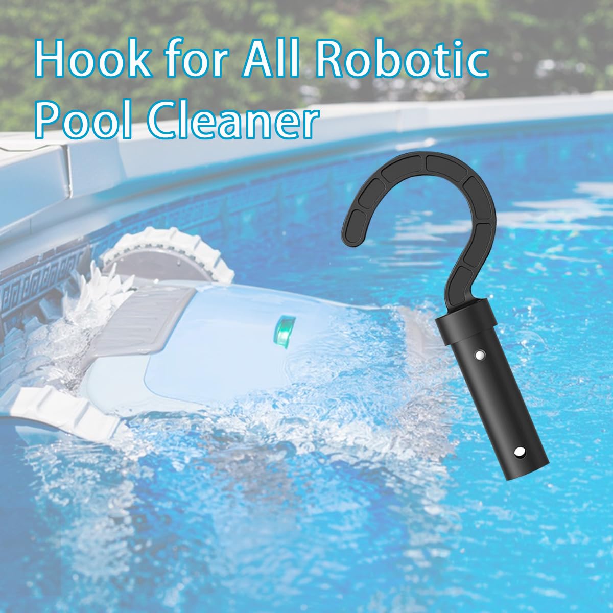 Hailewen mesh bag for pool accessories keeps items organized.