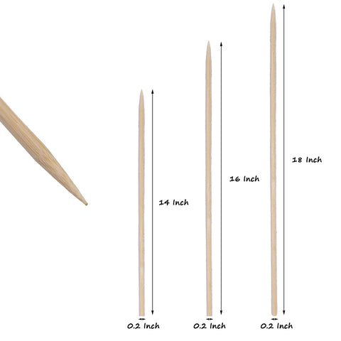 HAINANSTRY bamboo stake with pointed tip eases soil insertion