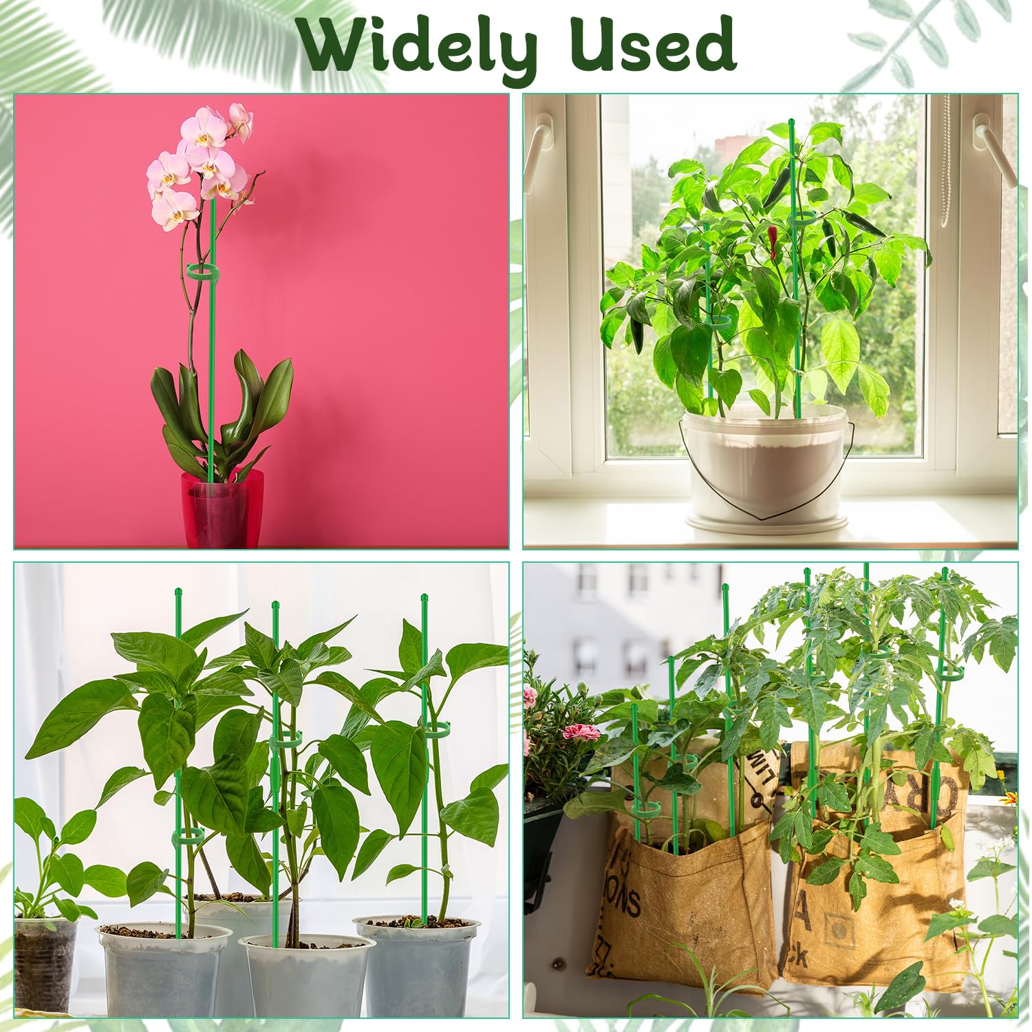 HAINANSTRY durable-fiberglass-stakes provide long-lasting garden support.