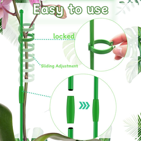 HAINANSTRY indoor-outdoor-use supports tomatoes, beans, and orchids.