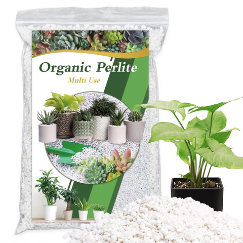 HAINANSTRY Organic Perlite bag open showing lightweight soil amendment for better drainage.