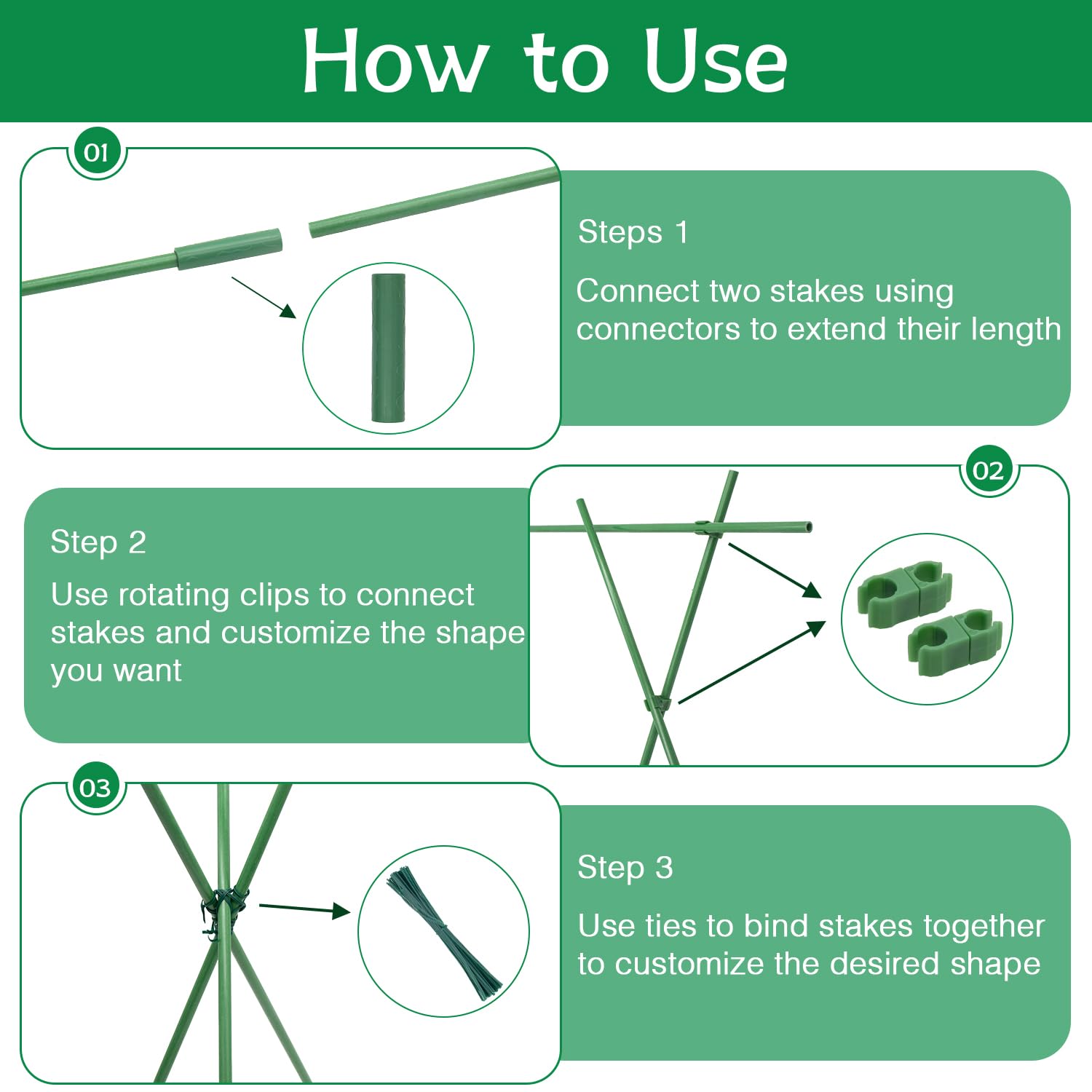 HAINANSTRY plant clips 14 for quick vine attachment and support