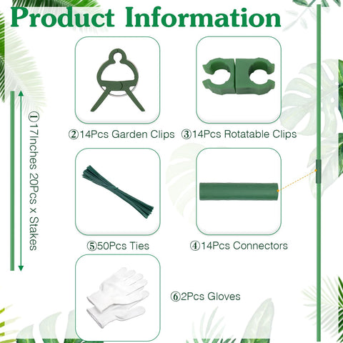 HAINANSTRY rotating clips 14 for flexible plant guidance and attachment