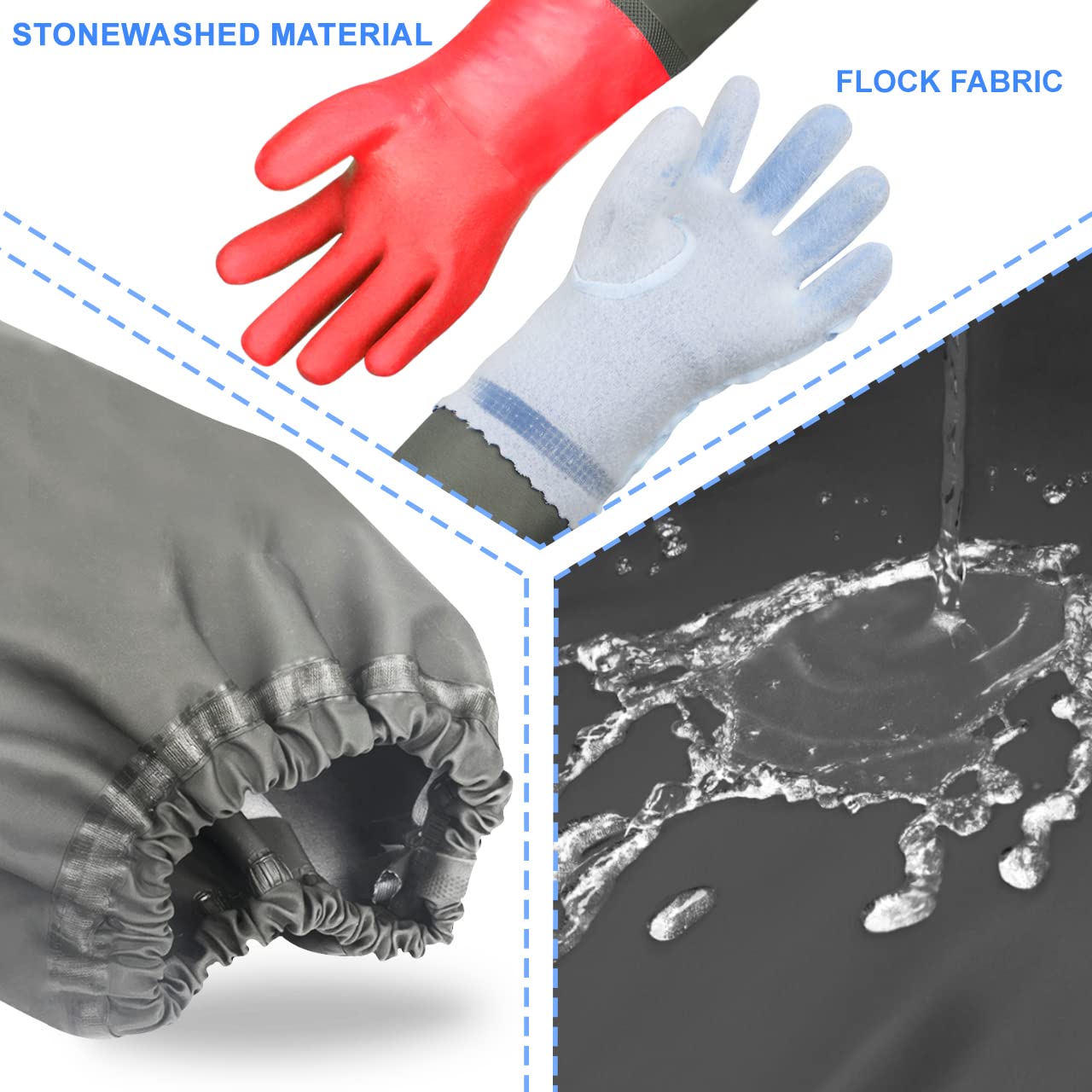 Haiou elastic cuff secures fit and prevents slipping