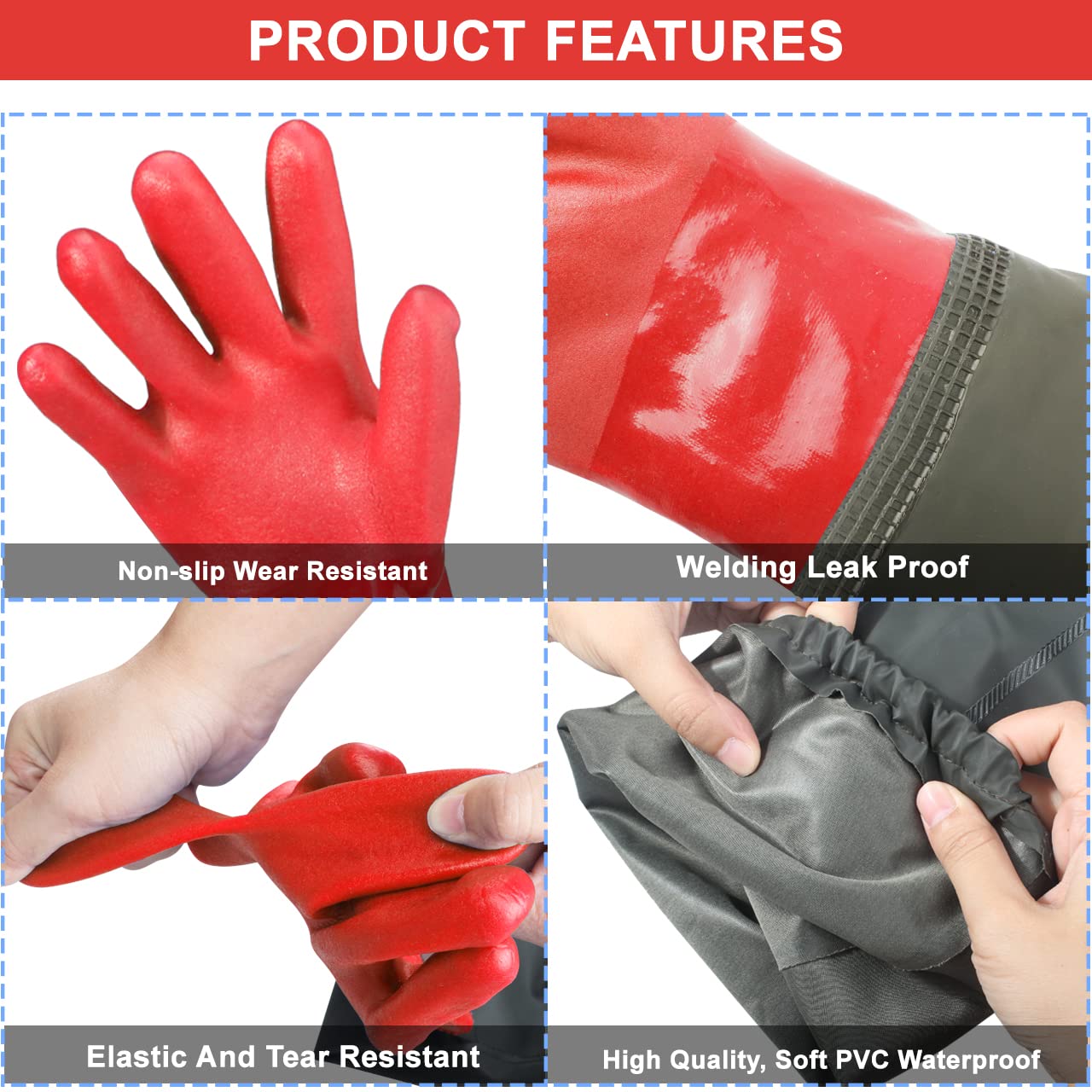 Haiou 25.2-inch gloves extend protection up the forearm during messy tasks