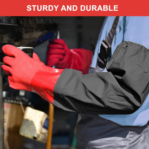Haiou PVC gloves with flocking lining provide comfortable warmth for tasks