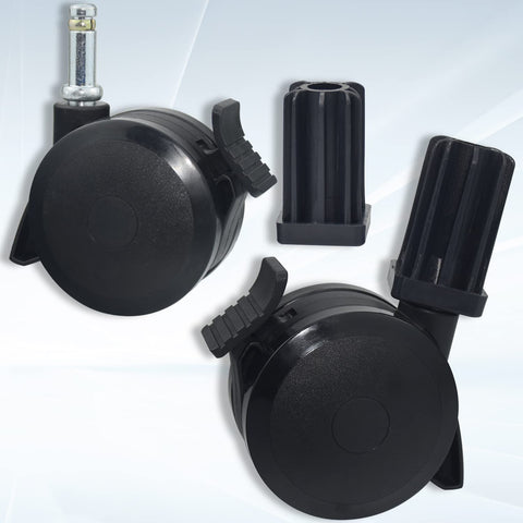 Haiouus 4-casters set with inserts, complete replacement pack for Weber wheels.