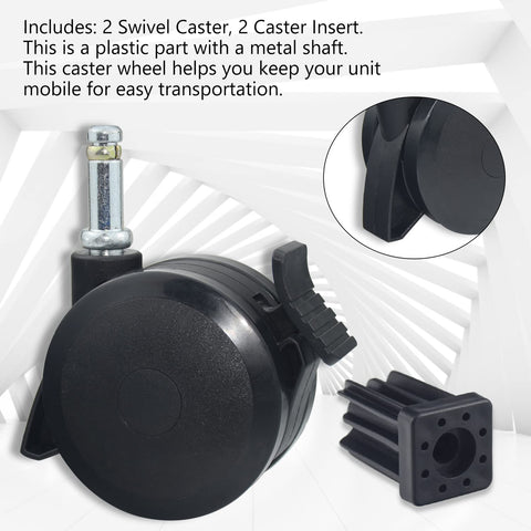 Haiouus caster assembly process, quick install and secure fit for widely used Weber grills.