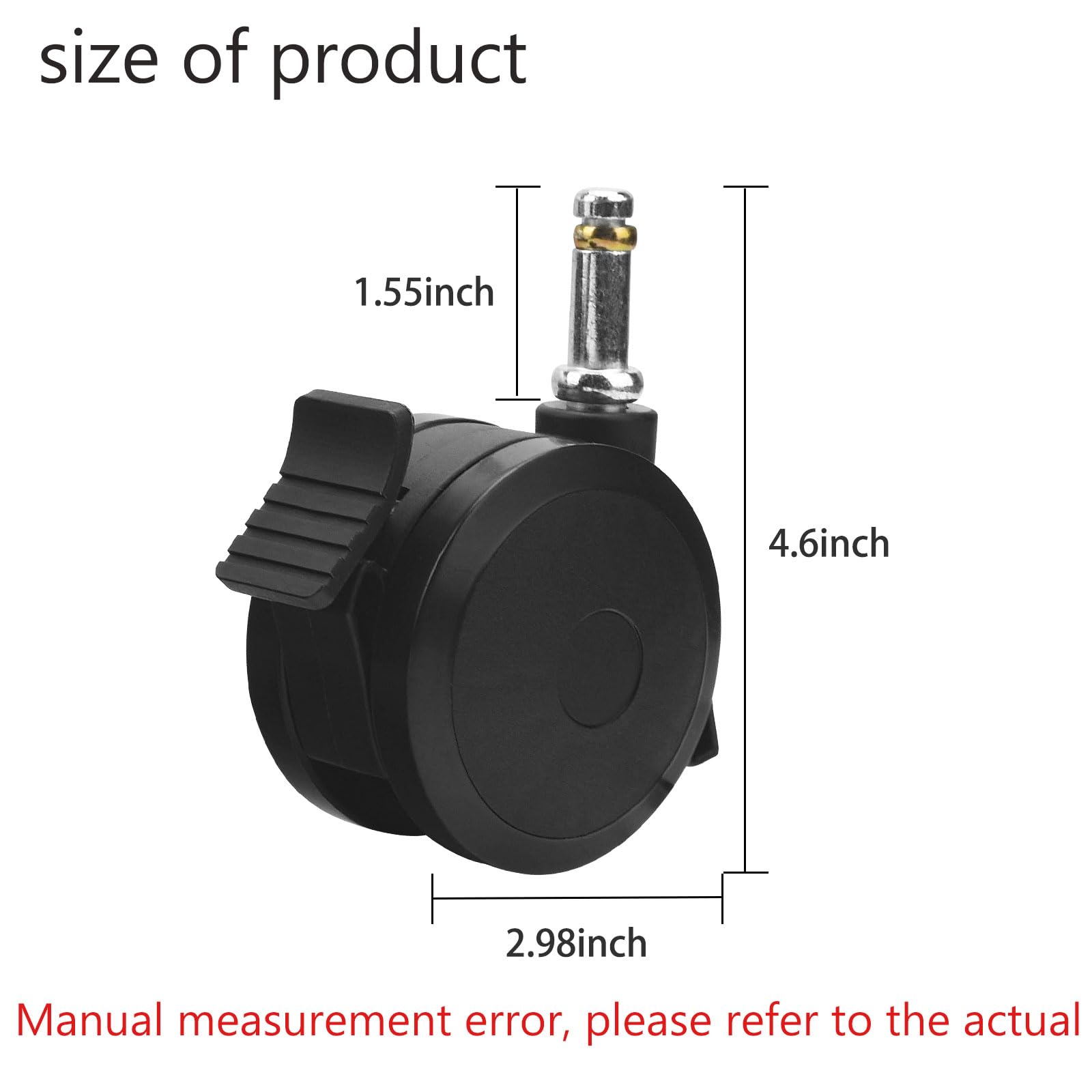 Haiouus casters closeup, smooth rolling wheels designed for patio and deck surfaces.