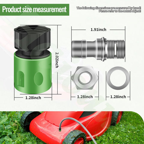 Haiouus deck wash kit spray nozzle provides focused deck rinsing.