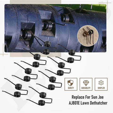 Haiouus dethatcher tine bundle close-up highlighting individual tines