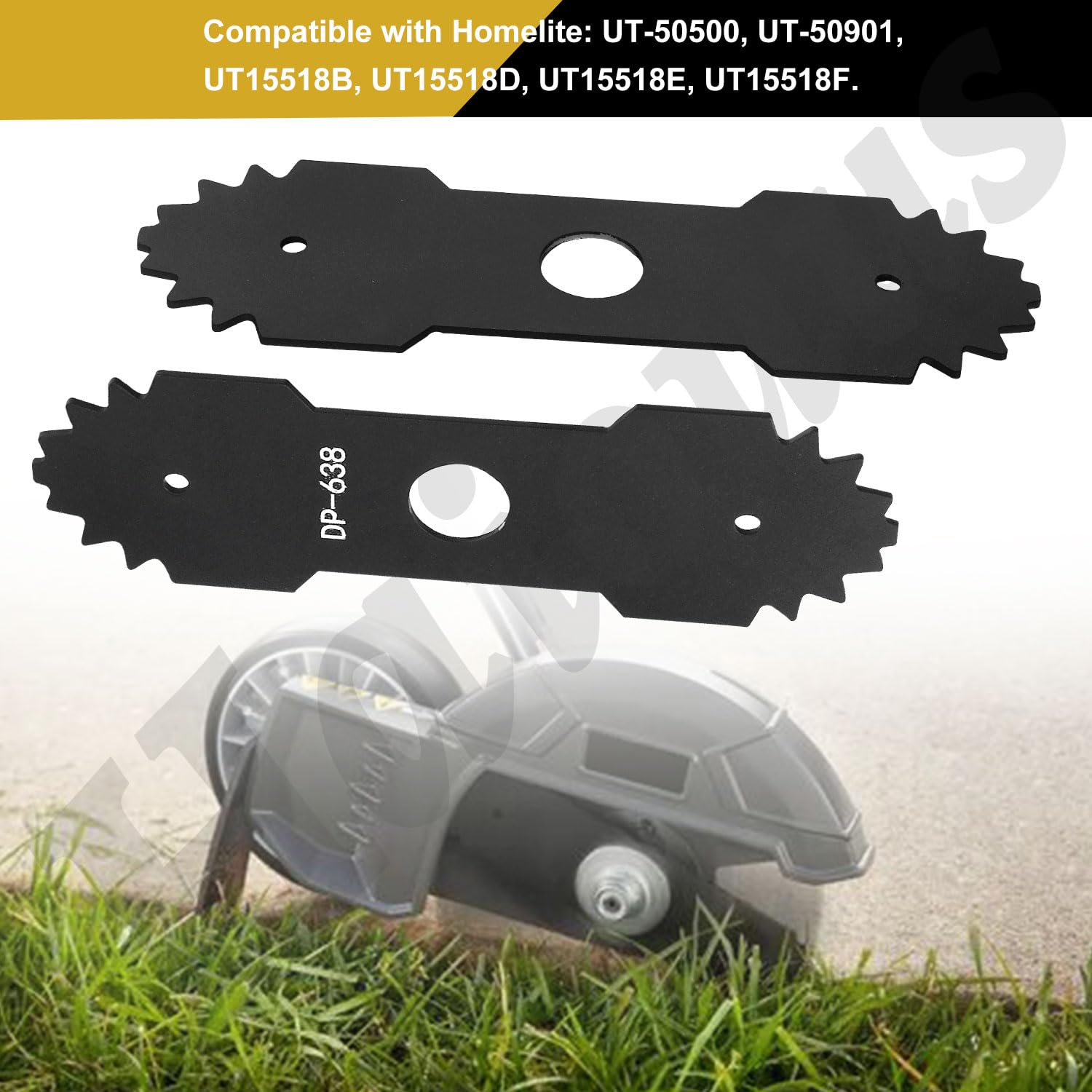 Haiouus three-pack edger blades for quick replacements