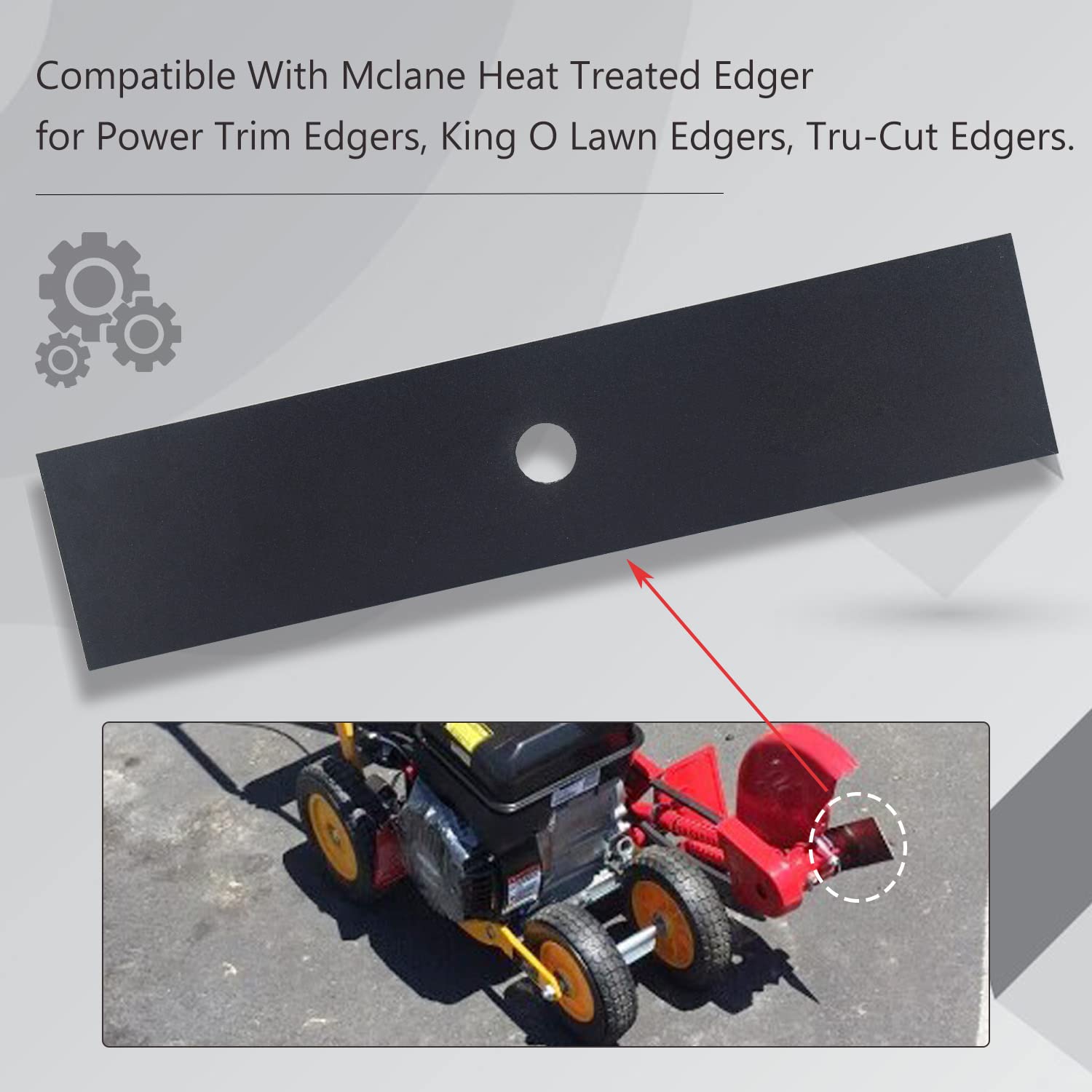 Haiouus edge performance blade delivering smooth lawn edging.
