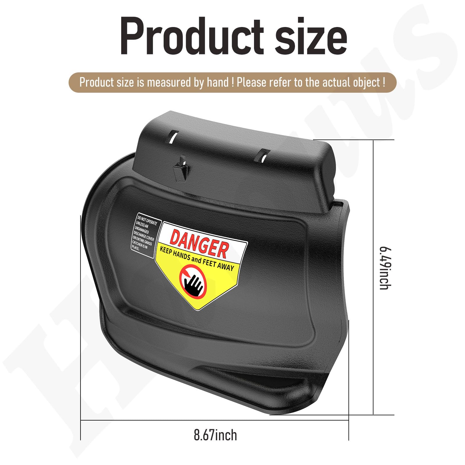 Haiouus hinged mulching plug fits 21-inch Murray push mowers for compatibility.