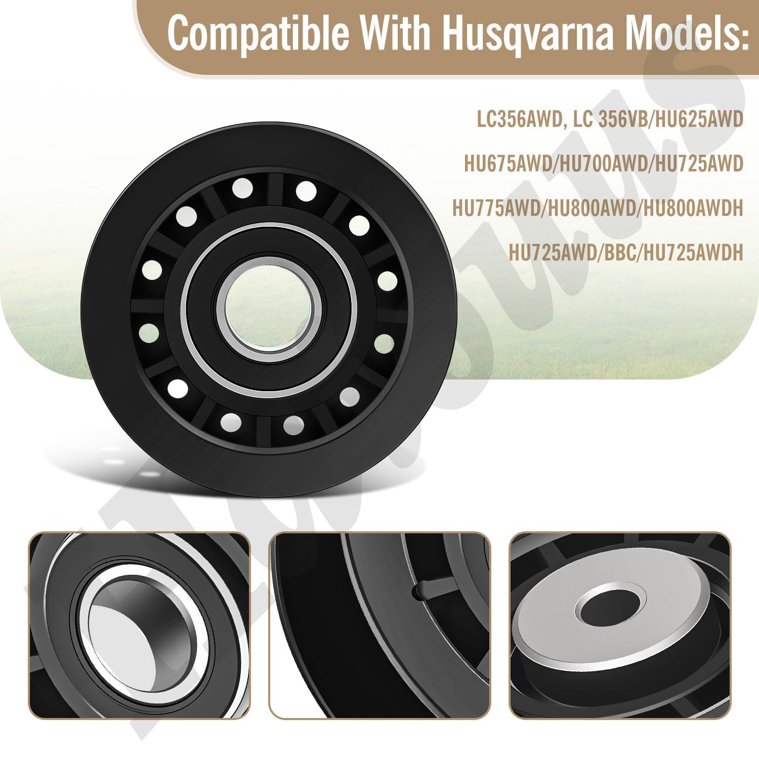 Haiouus belt kit supports Husqvarna A-WD and similar 22-inch mowers.