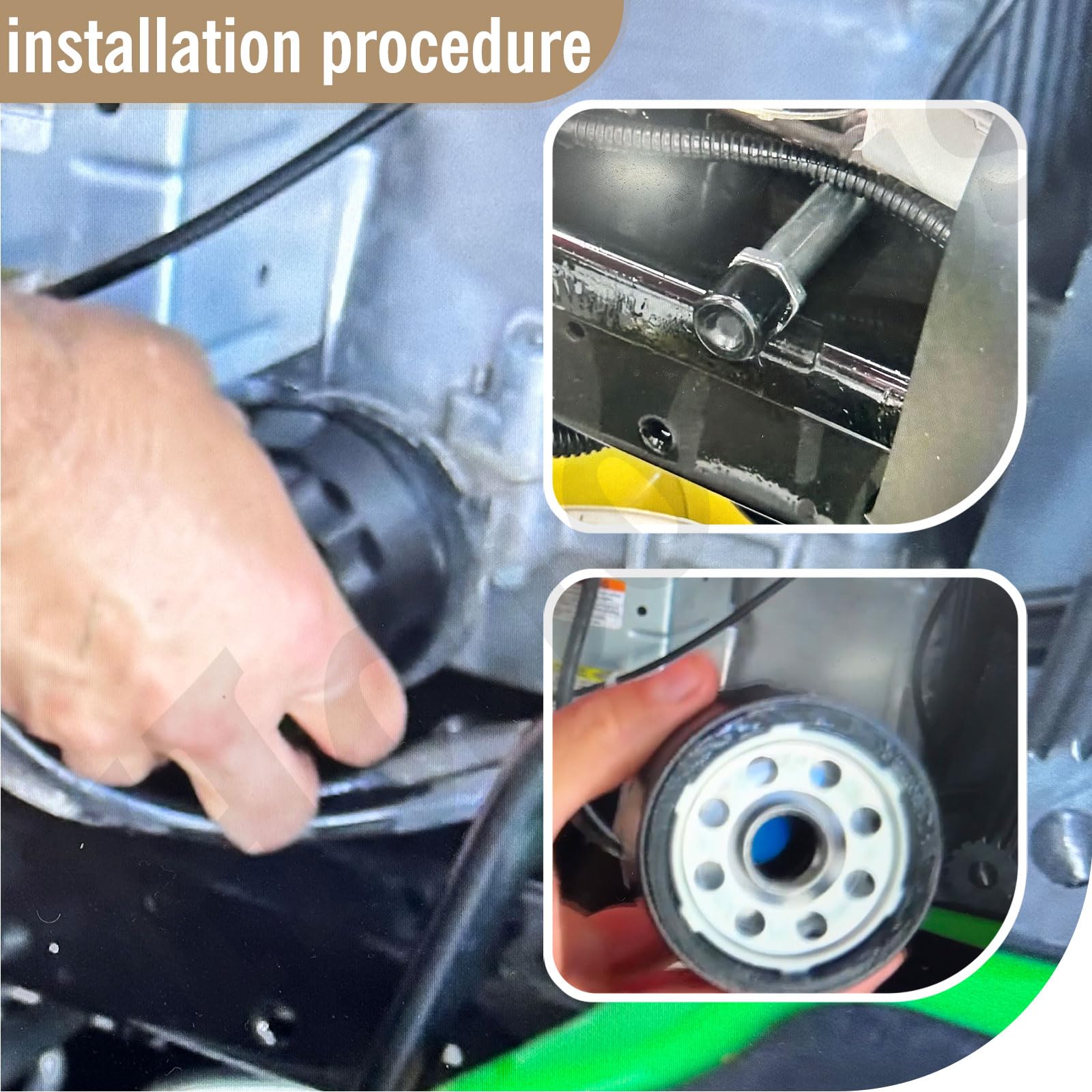 Haiouus MI131611 oil filter close-up for reliable engine protection.