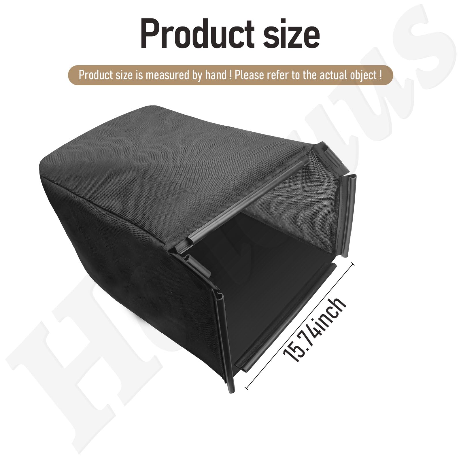 Haiouus grass bag side view shows high-density fabric and flexible fit.